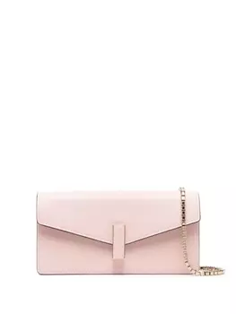 Valextra сумка на плечо из зернистой кожи, розовый