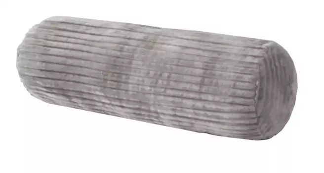 Валик для шеи Gzze "Cord Look", (1 шт.), с бархатисто-мягкой поверхностью 22 см, серый