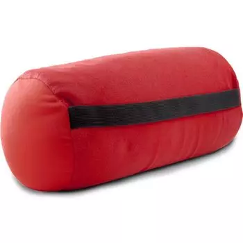 Валик для шеи Rullo 30x16, красный полиэстер, эластичная застежка из джерси CelinaTex