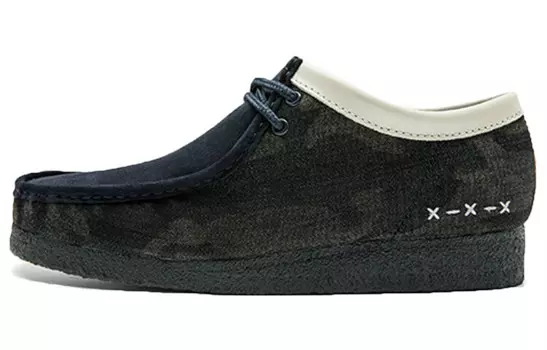 Валлаби 'Sashiko Denim - Синий' Clarks