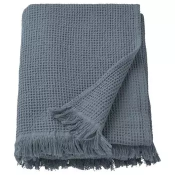 VALLASÅN ВАЛЛАСОН Полотенце большое, темно-синий, 100x150 см IKEA