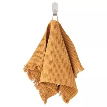 VALLASN ВАЛЛАСОН Полотенце, темно-желтый, 30x50 см IKEA