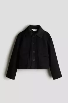 Валяная куртка H&M, черный