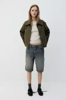 Валяная куртка H&M, зеленый
