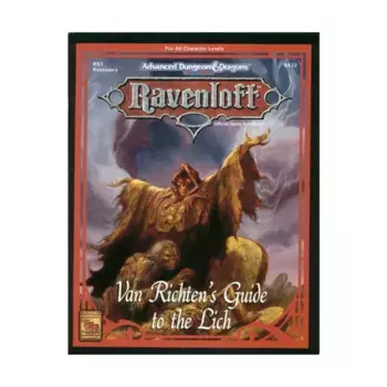 Van Richten's Guide to the Lich, Ravenloft (TSR), мягкая обложка