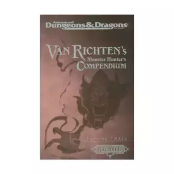 Van Richten's Monster Hunter's Compendium #3, Ravenloft (TSR), мягкая обложка