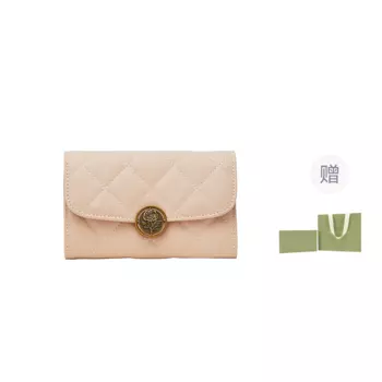 VANESSA HOGAN Кошелек-клатч из коровьей кожи с зажимом для монет, женский, черный