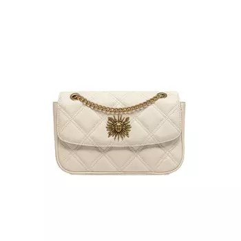 VANESSA HOGAN Сумка через плечо из коровьей кожи с цепочкой, женская, белая