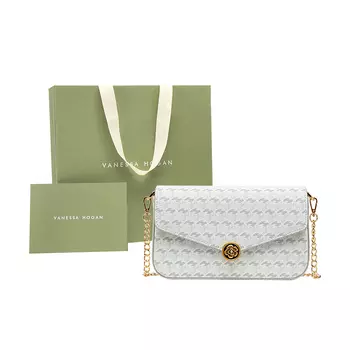 Vanessa Hogan Женская сумка через плечо с монограммой, Серый