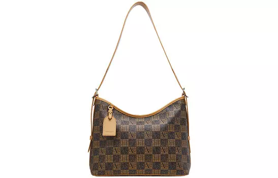 Vanessa Hogan Женская сумка на плечо с монограммой, Темно коричневый