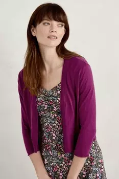 Ванесса кардиган Seasalt Cornwall, фиолетовый