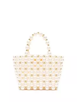 Vanina сумка-тоут Reveries из искусственного жемчуга, белый