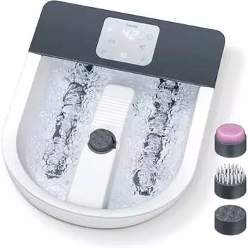 Ванна для ног Fb 60 с функцией массажа, нагрев воды до 48°C - темно-серый, Beurer