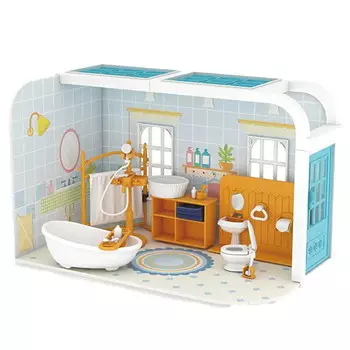 ВАННАЯ КОМНАТА Stomle Складной кукольный домик HABARRI
