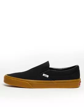 Vans Classic - Черные кроссовки на резиновой подошве