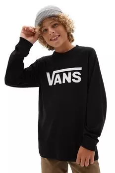Vans - Детский лонгслив 122-174 см., черный
