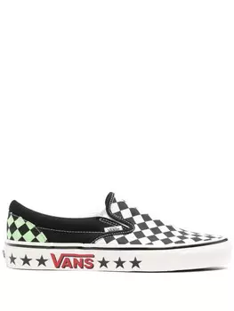 Vans кеды Classic Slip-on 98 DX в клетку, черный