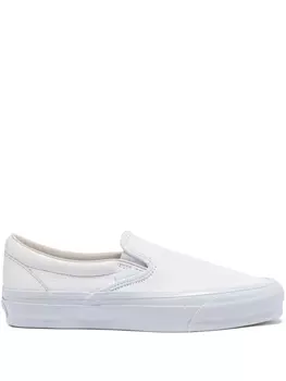 Vans кожаные классические кеды-слипоны, белый