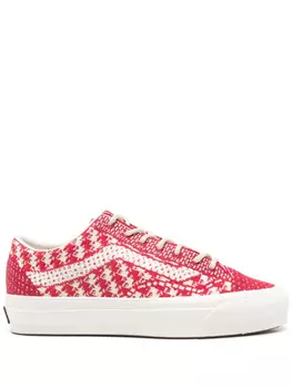 Vans кроссовки вязки интарсия, красный