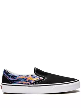 Vans слипоны Classic Slip-On Electric Flame, черный