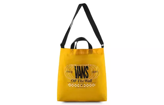 Vans Сумка через плечо из нейлоновой ткани, сумка через плечо, обычная, унисекс, желтая