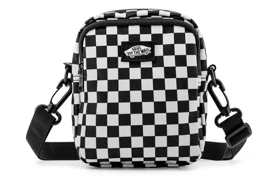 Vans Сумка через плечо из полиэстера, обычная, унисекс, черно-белая