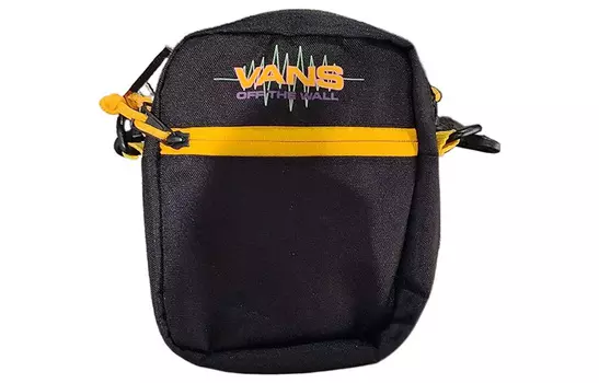 Vans Сумка через плечо из полиэстера, обычная, унисекс, черно-желтая
