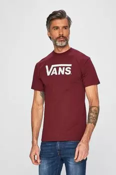 Вансы - футболка Vans, бордовый