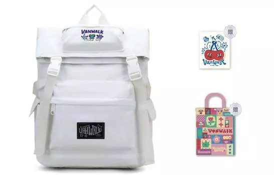 VANWALK Женский рюкзак, Снежный монстр белый