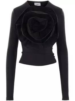 Vaquera футболка с цветочной аппликацией