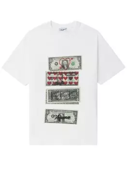 Vaquera футболка с графичным принтом, белый