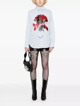 Vaquera рубашка с принтом, синий