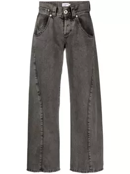 Vaquera широкие джинсы средней посадки, коричневый