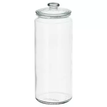 VARDAGEN ВАРДАГЕН Банка с крышкой, прозрачное стекло, 1.8 л IKEA