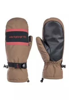 Варежки BROAD PEAK Quiksilver, коричневый