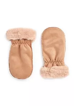 Варежки FAUX SUEDE MITTS Next, цвет camel