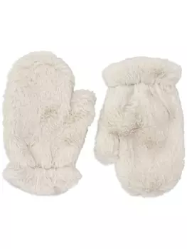 Варежки из искусственного меха Il Gufo, белый
