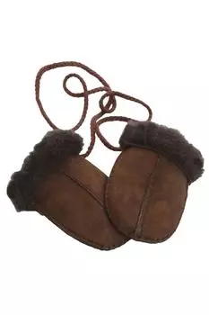 Варежки из овчины Eastern Counties Leather, коричневый