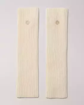 Варежки из шерсти и кашемира Maje, белый