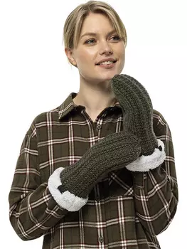 Варежки Jack Wolfskin Highloft, хаки