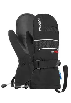 Варежки Reusch, чёрный/белый