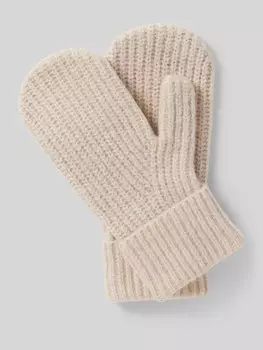 Варежки с манжетой и содержанием шерсти Christian Berg Woman, бежевый