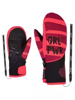 Варежки Ziener "LIWANI AS(R) PR MITTEN GIRLS", красный