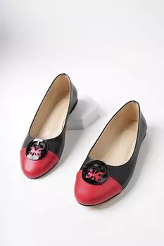 VARGAS Ежедневные ортопедические стильные и удобные женские балетки с пряжками Muggo, красный