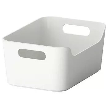 VARIERA ВАРЬЕРА Контейнер, серый, 24x17 см IKEA