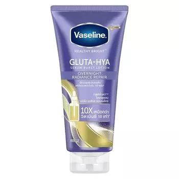 Vaseline Healthy Bright Gluta Hya Serum Burst Лосьон для ночного сияния, 300 мл, Blue