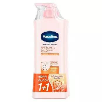 Vaseline Healthy Bright Осветляющий защитный лосьон SPF30 PA++, 300 мл, двойная упаковка, Orange