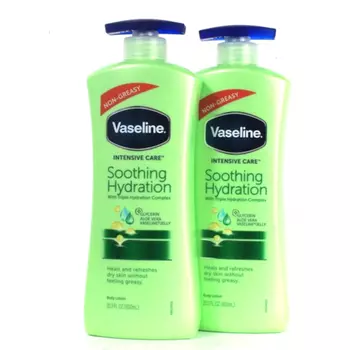Vaseline Интенсивный уход, успокаивающий увлажняющий лосьон для тела с алоэ вера, 20,3 унции