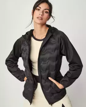 Ватник с капюшоном от Pilar Rubio Selmark, чёрный