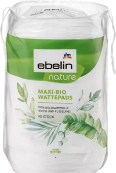 Ватные диски органические макси 40 шт. ebelin